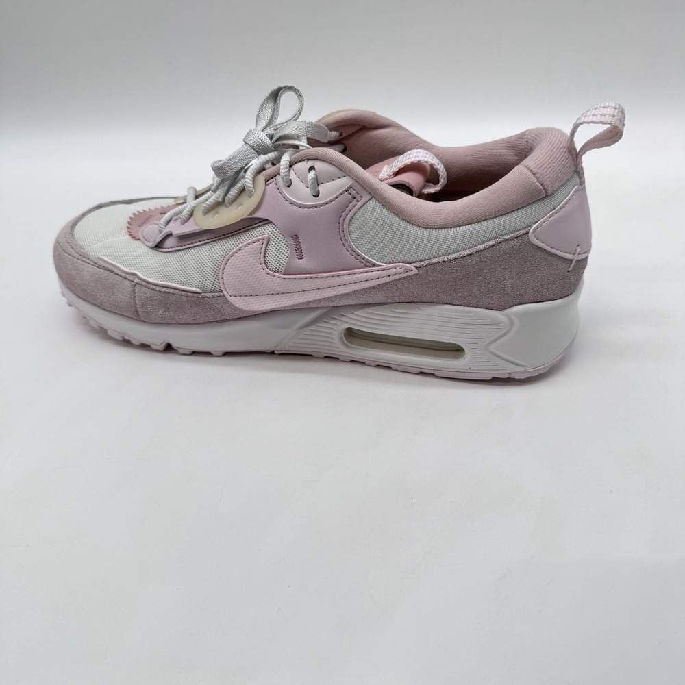 Nike Air Max 90 Futura Suede Barley Rose Pink White Women's Sneakers Size 10
